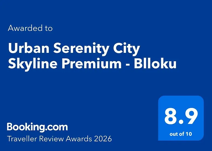 Urban Serenity Skyline Premium - Blloku Lägenhet Tirana